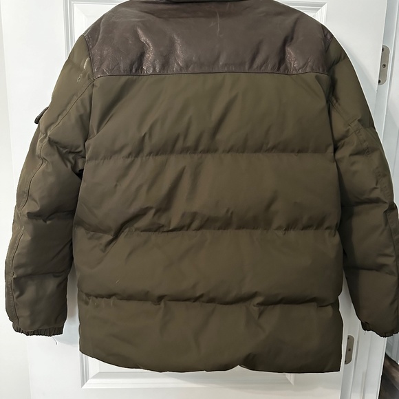 NWT Andrew Marc Ainsworth Leather Trimmed Puffer Jacket - Picture 5 of 13